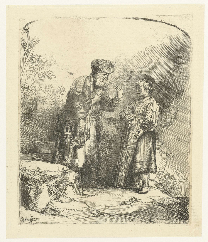  伦勃朗·梵·莱茵 Rembrandt van Rijn——亚伯拉罕与伊萨克1